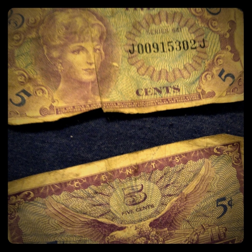 Vintage Vietnam military money